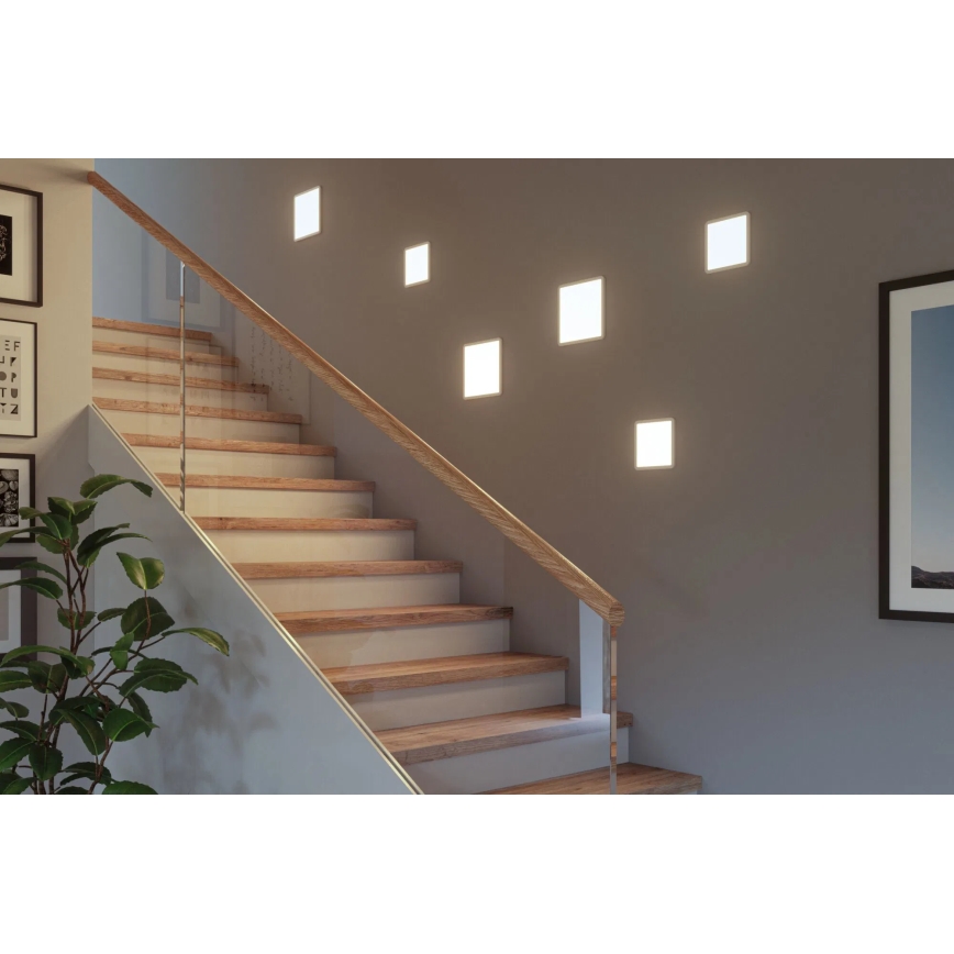 Paulmann 93060 - LED/16W IP44 Dimeriuojamas vonios įleidžiamas šviestuvas AREO 230V 23x23 cm baltas