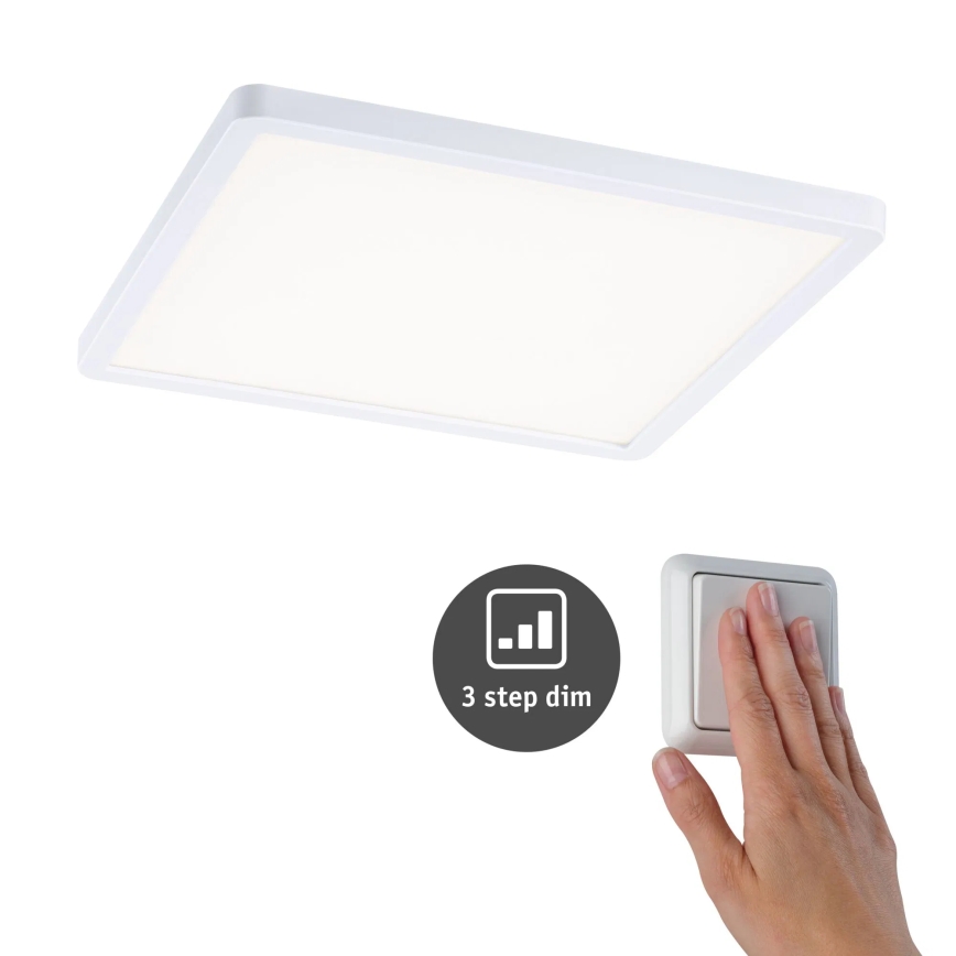 Paulmann 93060 - LED/16W IP44 Dimeriuojamas vonios įleidžiamas šviestuvas AREO 230V 23x23 cm baltas