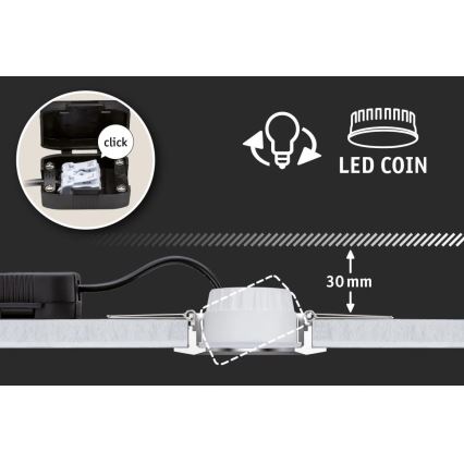 Paulmann 93079 - LED/6W Reguliuojamas modulis NOVA 230V 4000K