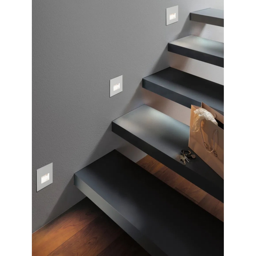 Paulmann 93093 - LED/1,2W Laiptinės šviestuvai EDGE 230V