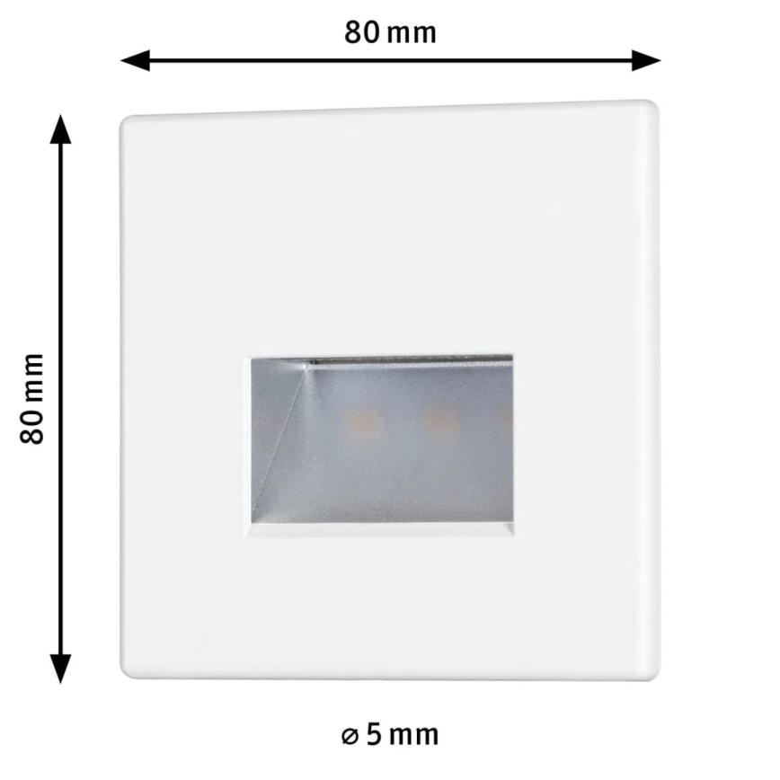 Paulmann 93093 - LED/1,2W Laiptinės šviestuvai EDGE 230V