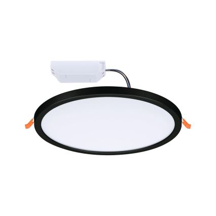 Paulmann 93102 - LED/16W IP44 dimeriuojamas vonios įleidžiamas šviestuvas AREO 230V 2000/3000/4000K skersmuo 23 cm juodas