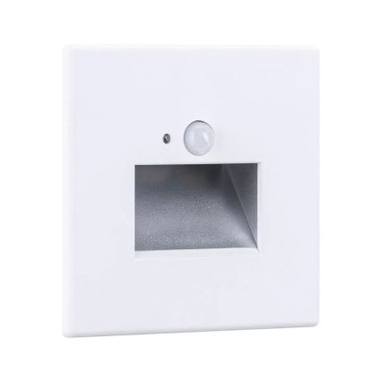 Paulmann 93133 - LED/1,2W Laiptinės šviestuvai su jutikliu EDGE 230V balta
