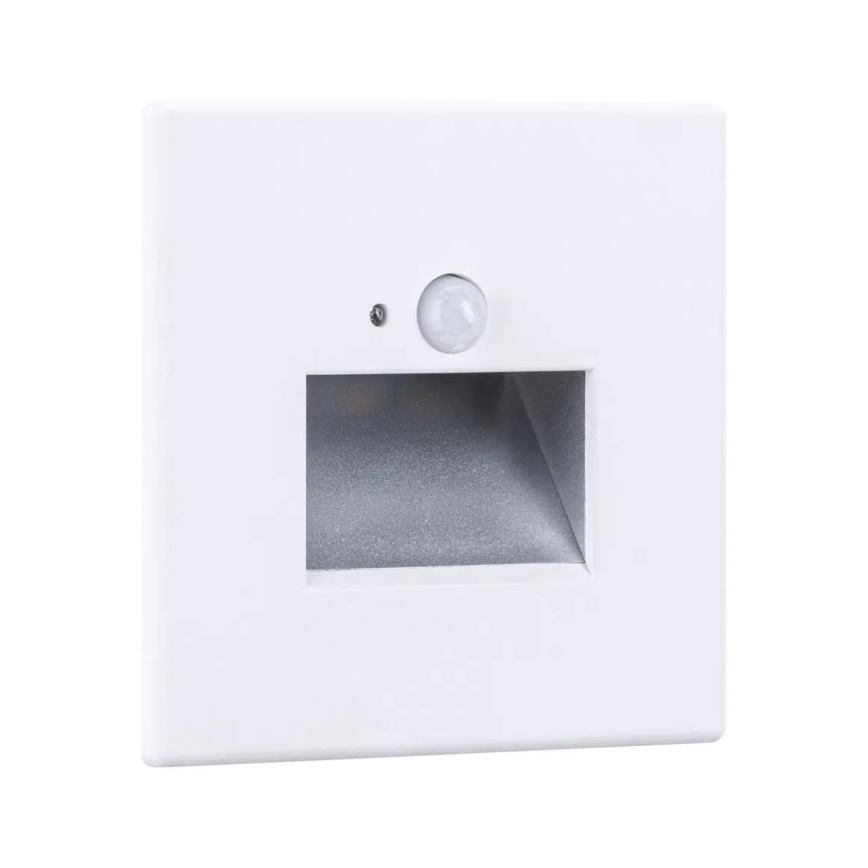 Paulmann 93133 - LED/1,2W Laiptinės šviestuvai su jutikliu EDGE 230V balta