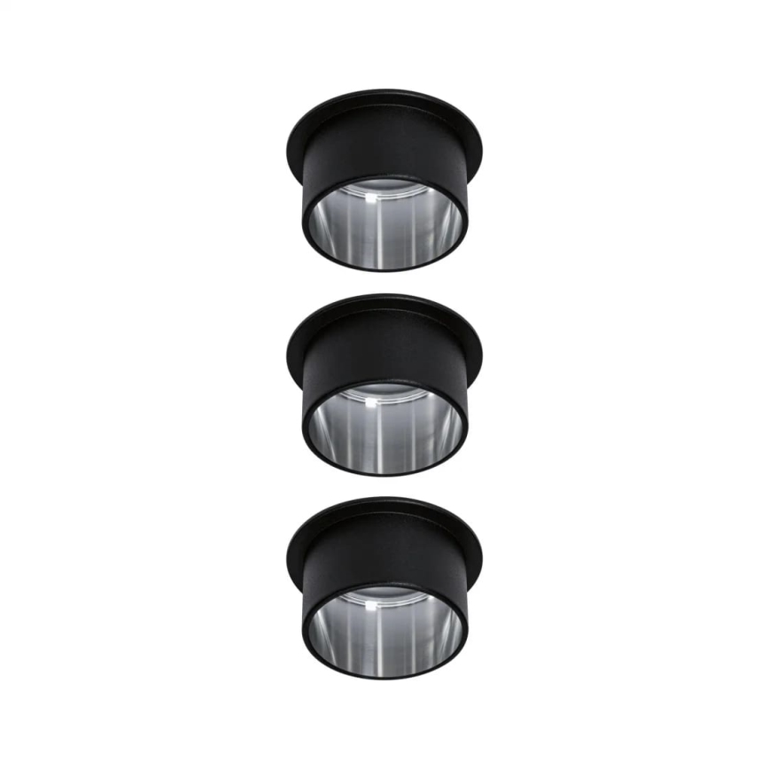 Paulmann 93383 - KOMPLEKTAS 3xLED/6W IP44 Pritemdomas įleidžiamas lubinis vonios šviestuvas GIL 230V