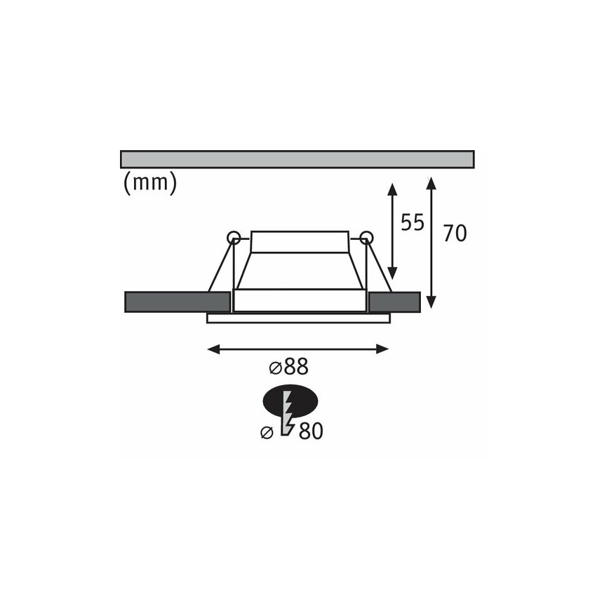 Paulmann 93404 - SADA 3xLED/6,5W IP44 Reguliuojamas vonios įleidžiamas šviestuvas COLE 230V