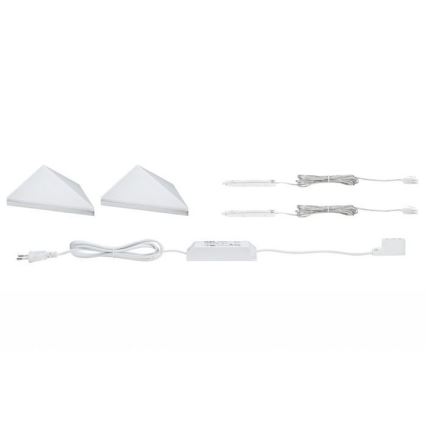 Paulmann 93584 - KOMPLEKTAS 2xLED/6,2W IP44 Baldų apšvietimas KITE 230V