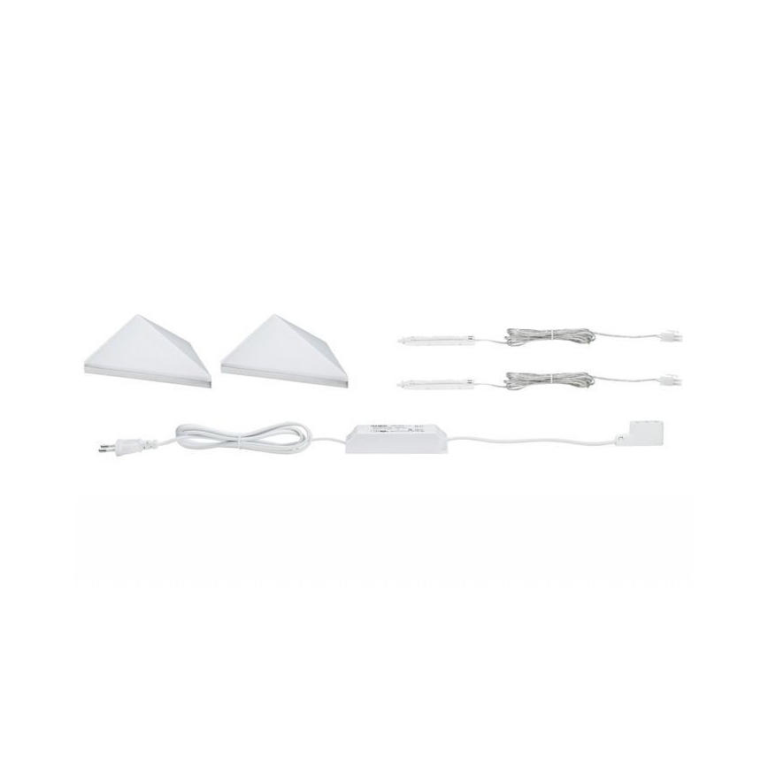 Paulmann 93584 - KOMPLEKTAS 2xLED/6,2W IP44 Baldų apšvietimas KITE 230V