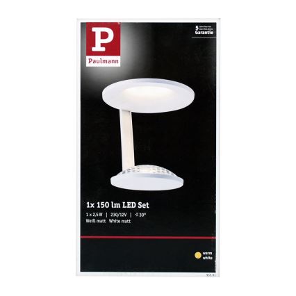 Paulmann 93591 - LED/2,5W lubinis šviestuvas GLINT 230V