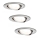 Paulmann 93607 - RINKINYS 3x LED GU10/7W IP23 Reguliuojamas vonios šviestuvas 230V