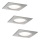 Paulmann 93615 - KOMPLEKTAS 3x LED/7W IP44 Pritemdomas įleidžiamas lubinis vonios šviestuvas 230V