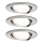 Paulmann 93652 - KOMPLEKTAS 3x LED GU10/6,1W IP23 Įleidžiamas vonios šviestuvas 230V