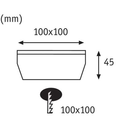 Paulmann 93774 - LED/0,24W IP67 Saulės įkrovimo šviestuvas CUBE 1,2V 1200 mAh