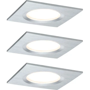 Paulmann 93895 - KOMPLEKTAS 3xLED/6W IP44 Pritemdomas įleidžiamas lubinis vonios šviestuvas NOVA 230V