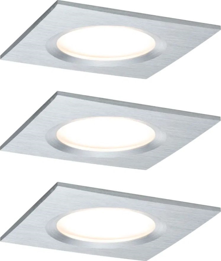 Paulmann 93895 - KOMPLEKTAS 3xLED/6W IP44 Pritemdomas įleidžiamas lubinis vonios šviestuvas NOVA 230V