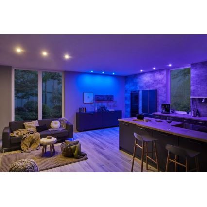 Paulmann 93940 -KOMPLEKTAS 3x LED RGBW/2W IP23 Pritemdomas įleidžiamas lubinis vonios šviestuvas 230V