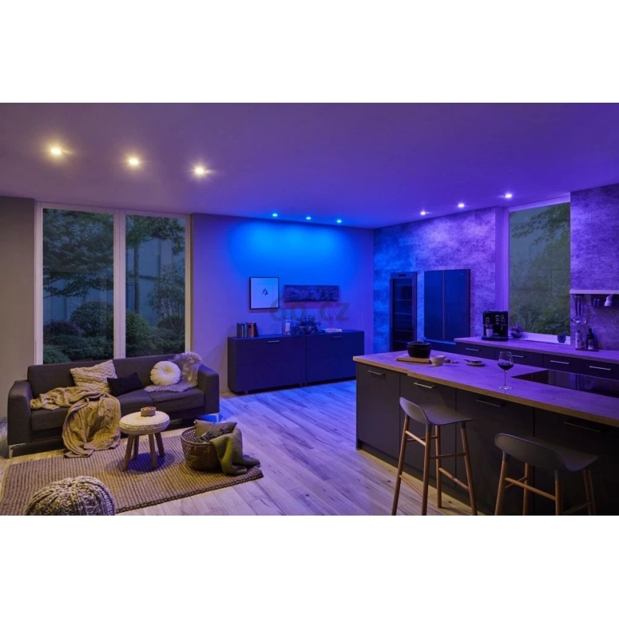 Paulmann 93940 -KOMPLEKTAS 3x LED RGBW/2W IP23 Pritemdomas įleidžiamas lubinis vonios šviestuvas 230V