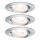 Paulmann 93943 - KOMPLEKTAS 3xLED/6,8W IP23 Dimeriuojamas įleidžiamas vonios šviestuvas COIN 230V