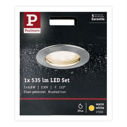 Paulmann 93975 - LED/6,8W IP44 Vonios įleidžiamas šviestuvas COIN 230V