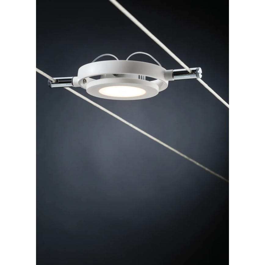 Paulmann 94106 - KOMPLEKTAS 6xLED/4W Akcentinis apšvietimas pakabinamai sistemai ROUNDMAC 230V balta