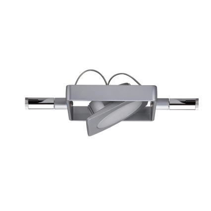 Paulmann 94107 - RINKINYS 4xLED/4,3W taškiniai šviestuvai kabelinei MAC sistemai, 230V, matinis chromas