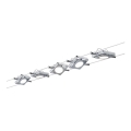 Paulmann 94108 - RINKINYS 5xLED/4,3W Taškinis šviestuvas kabelinės sistemos MAC 230V matinio chromo spalvos