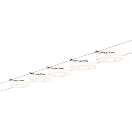 Paulmann 94109 - Komplektas 5xLED/4,3W Pilna MAC 230V vielinė apšvietimo sistema, balta
