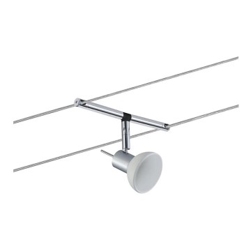 Paulmann 94131 - 1xGU5,3/10W Šviesos taškas su vieliniu sistema SHEELA 12V blizgus chromas