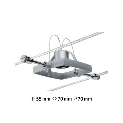 Paulmann 94132 - 1xGU5,3/10W Akcentinis šviestuvas bėgių sistemai MAC 12V matinis chromas