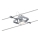 Paulmann 94132 - 1xGU5,3/10W LED šviestuvas su kabelių sistema MAC 12V matinio chromo spalvos