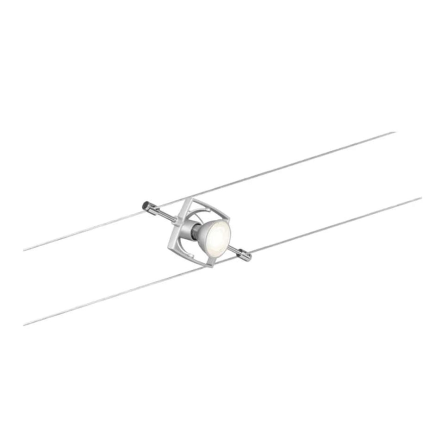 Paulmann 94133 - KOMPLEKTAS 5xGU5,3/10W Akcentinis apšvietimas pakabinamai sistemai MAC 230V matinis chromas