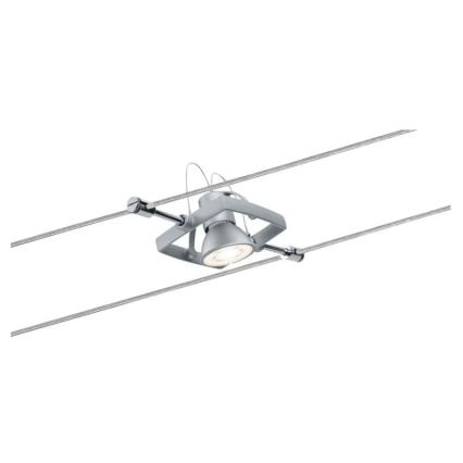 Paulmann 94133 – komplektas 5 × GU5.3/10 W, pilna MAC kabelinė apšvietimo sistema 230 V, matinis chromas