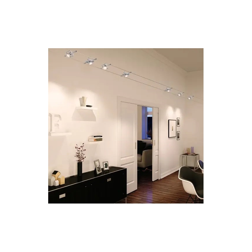 Paulmann 94134 - Rinkinys 5x GU5.3/10W, pilna MAC kabelinė sistema 230V, balta