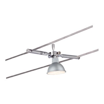 Paulmann 94147 - 1xGU5,3/10W Taškinis šviestuvas kabelinei sistemai TOGO 12V, matinis chromas