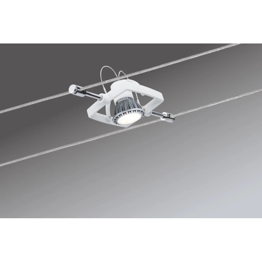 Paulmann 94149 - KOMPLEKTAS 5xGU5,3/10W Akcentinis apšvietimas pakabinamai sistemai TECH 230V balta