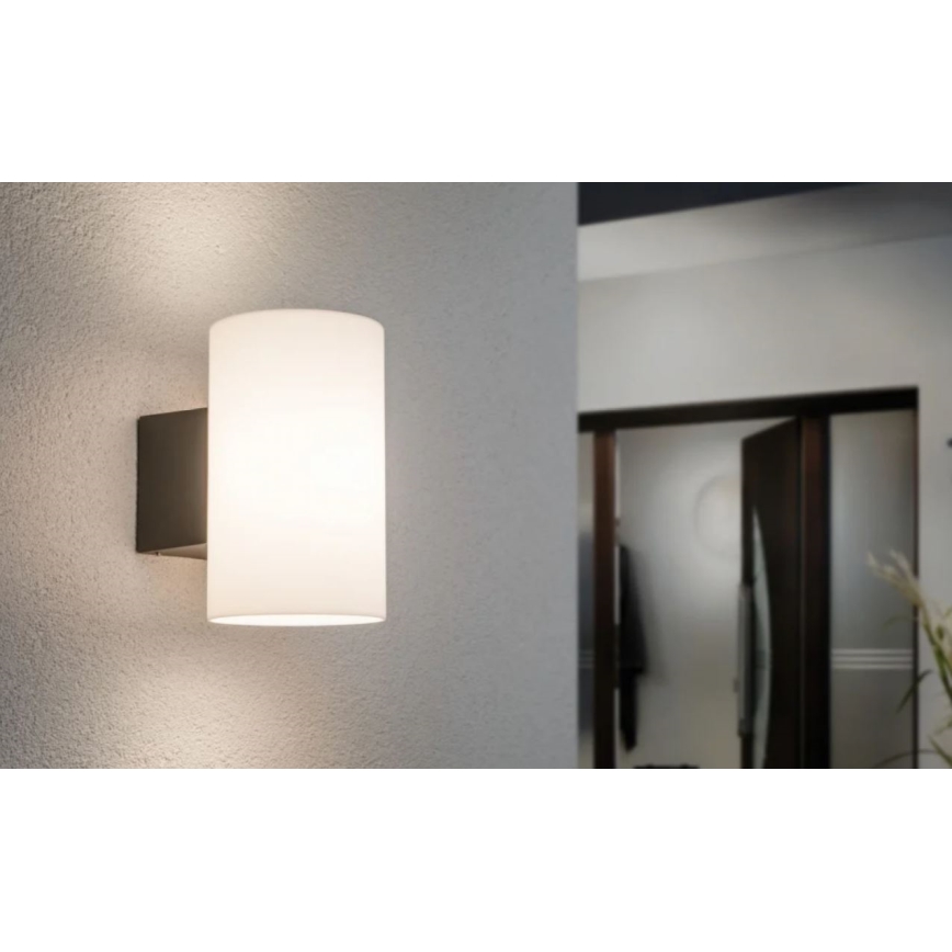 Paulmann 94186 - 1xE27/15W IP54 Lauko sieninis šviestuvas TUBE 230V