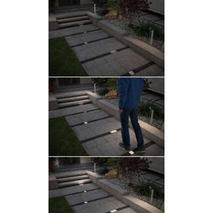 Paulmann 94238 - LED/0,7W IP67 Saulės energija įkraunamas šviestuvas įvažiavimui ARON 3,7V 650 mAh