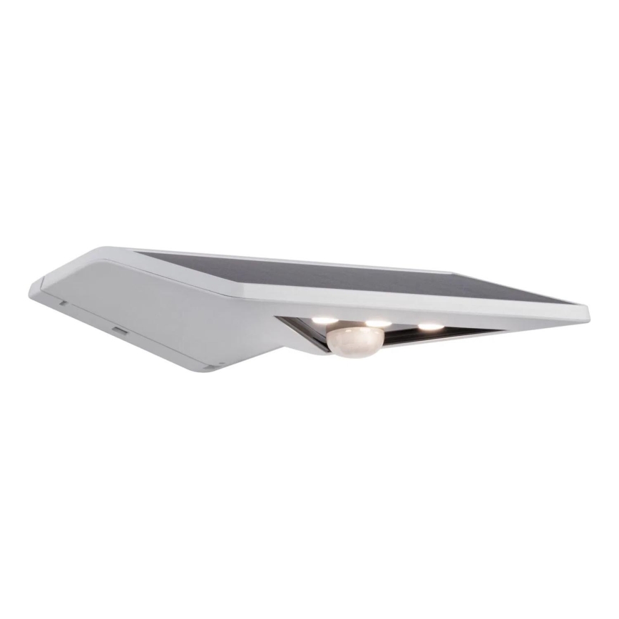 Paulmann 94244 - LED/1,2W IP44 saulės sieninis šviestuvas su jutikliu YOKO 3,7V 1800 mAh balta