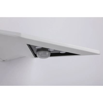 Paulmann 94244 - LED/1,2W IP44 saulės sieninis šviestuvas su jutikliu YOKO 3,7V 1800 mAh balta