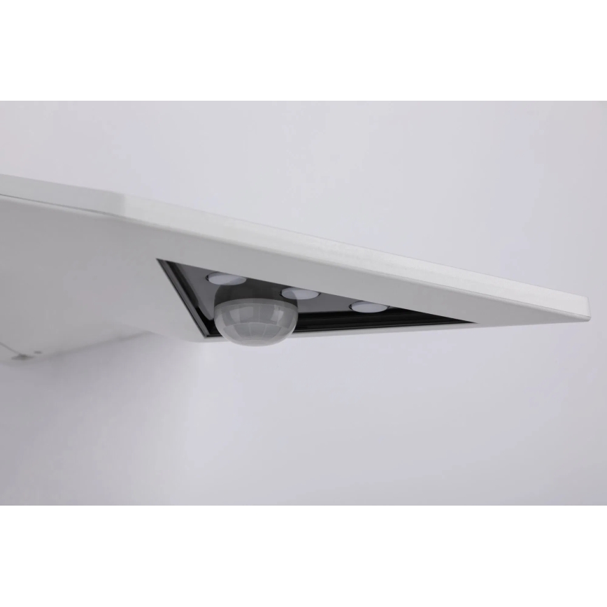 Paulmann 94244 - LED/1,2W IP44 saulės sieninis šviestuvas su jutikliu YOKO 3,7V 1800 mAh balta