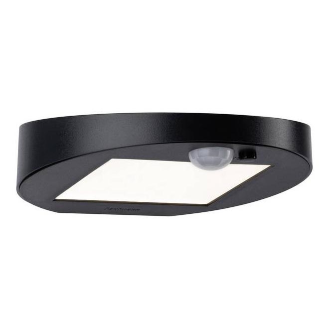Paulmann 94246 - LED/1,2W IP44 Lauko šviestuvas, įkraunamas saulės energija su jutikliu RYSE 3,7V 1800 mAh