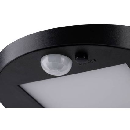 Paulmann 94246 - LED/1,2W IP44 Lauko šviestuvas, įkraunamas saulės energija su jutikliu RYSE 3,7V 1800 mAh