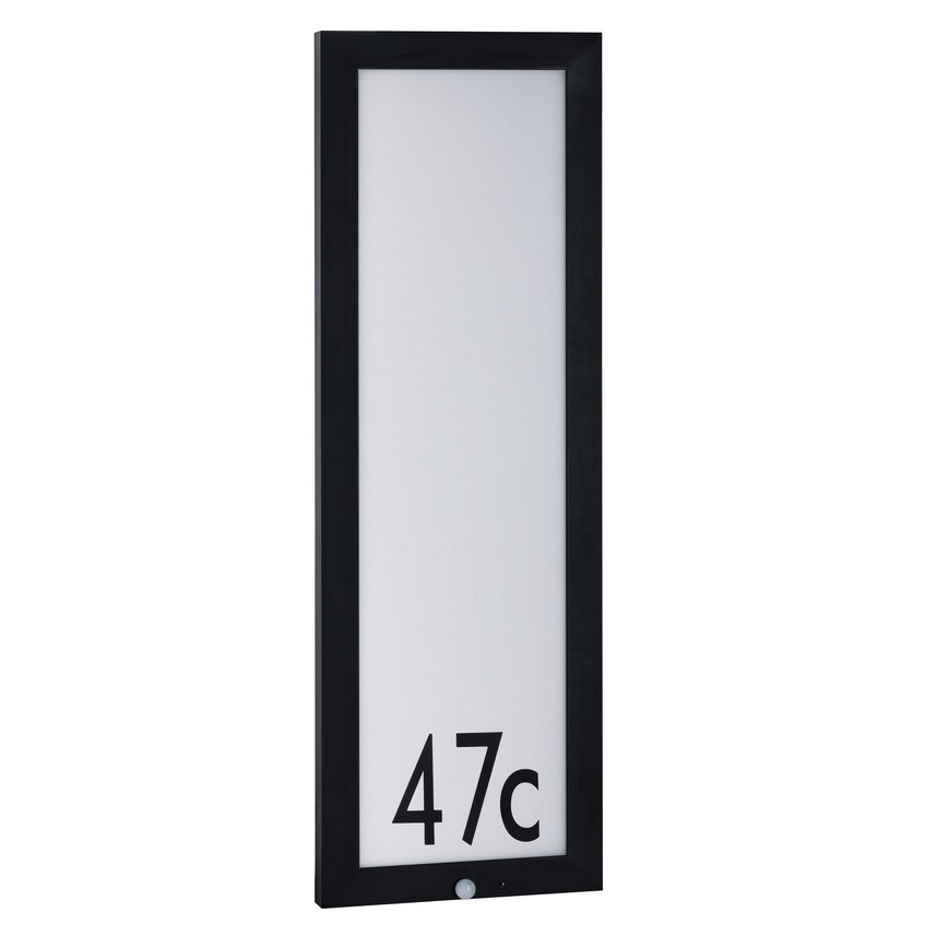 Paulmann 94257 - LED/19W IP44 Namo numeris su jutikliu  230V