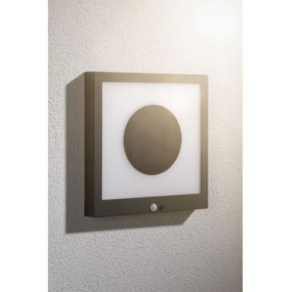 Paulmann 94263 - LED/1,2W IP44 Saulės energija įkraunamas sieninis šviestuvas su jutikliu TAIJA 3,7V