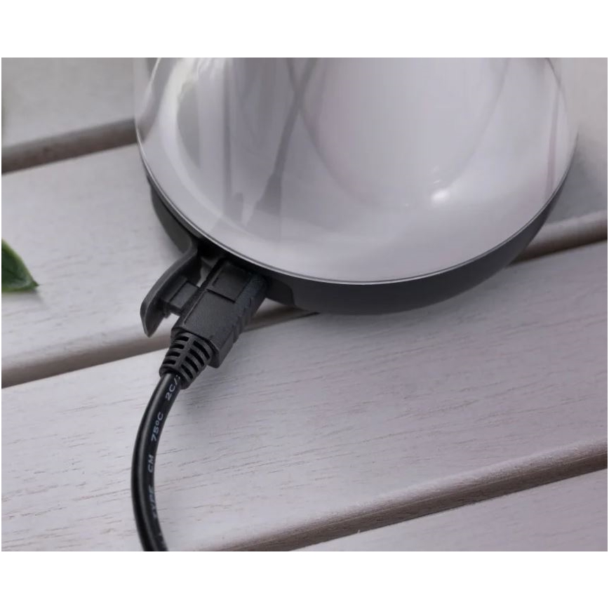 Paulmann 94267 - LED/1,3W IP44 Lauko pritemdomas lempa CUPULINO 5V 2000 mAh