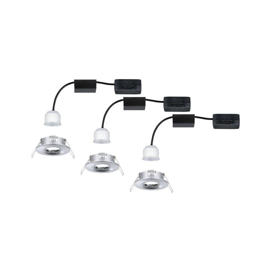 Paulmann 94303 - KOMPLEKTAS 3xLED/4W IP44 Įleidžiamas vonios šviestuvas COIN 230V