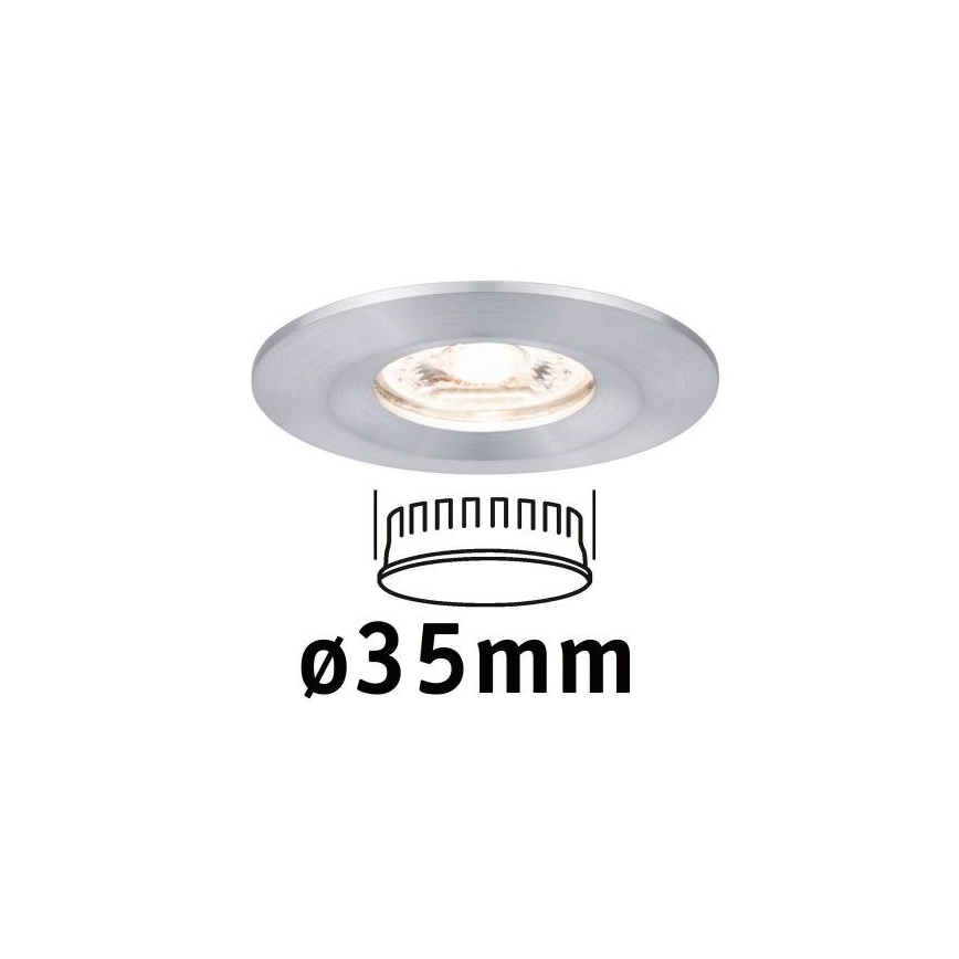 Paulmann 94304 - LED/4W IP44 Įleidžiamas vonios šviestuvas COIN 230V