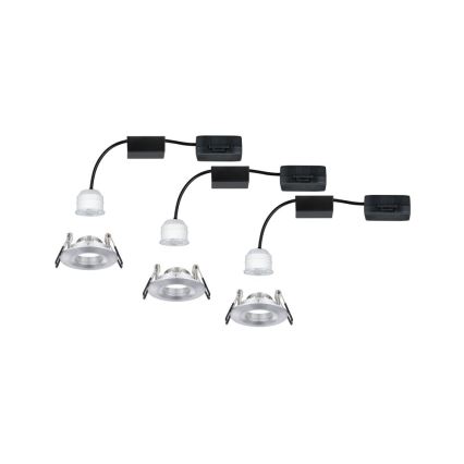 Paulmann 94305 - KOMPLEKTAS 3xLED/4W IP44 Įleidžiamas vonios šviestuvas NOVA 230V