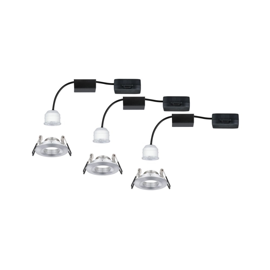 Paulmann 94305 - KOMPLEKTAS 3xLED/4W IP44 Įleidžiamas vonios šviestuvas NOVA 230V