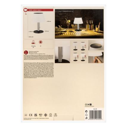 Paulmann 94309 - LED/0,8W IP44 Pritemdomas saulės lempa LILLESOL 3,7V 2000 mAh